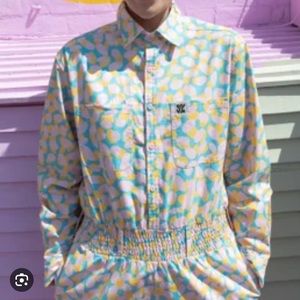 Lucy & Yak Eddie Jumpsuit in Andie Spot XL NWT